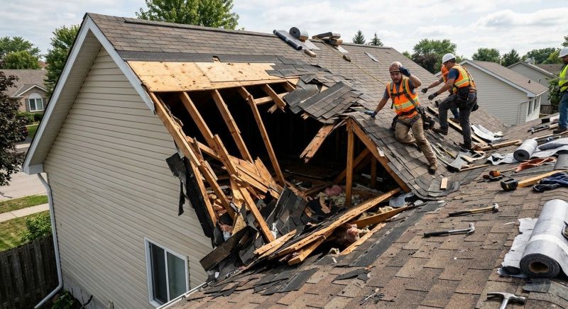 A Frame Roof Repair in New Haven, CT