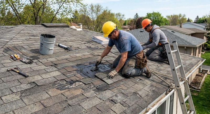 Asphalt Roof Repair in Durham, CT