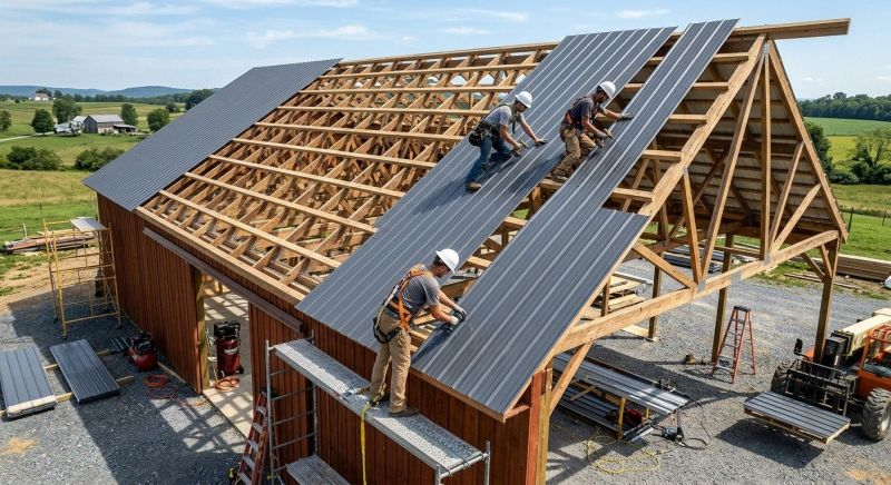 Barn Roof Installation in New Haven, CT