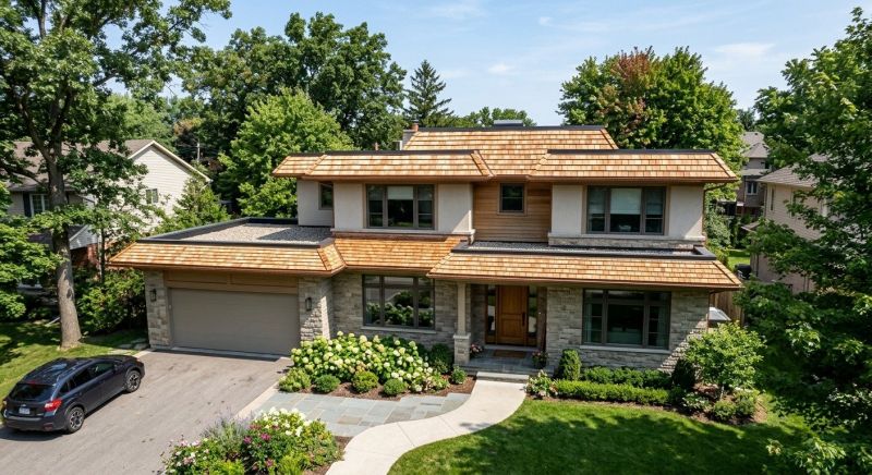 Cedar Shake Roof Construction in Bethany, CT
