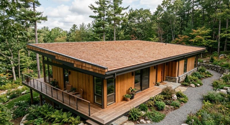 Cedar Shake Roof Construction in Higganum, CT