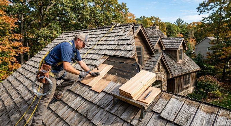 Cedar Shingles Repair in Redding, CT