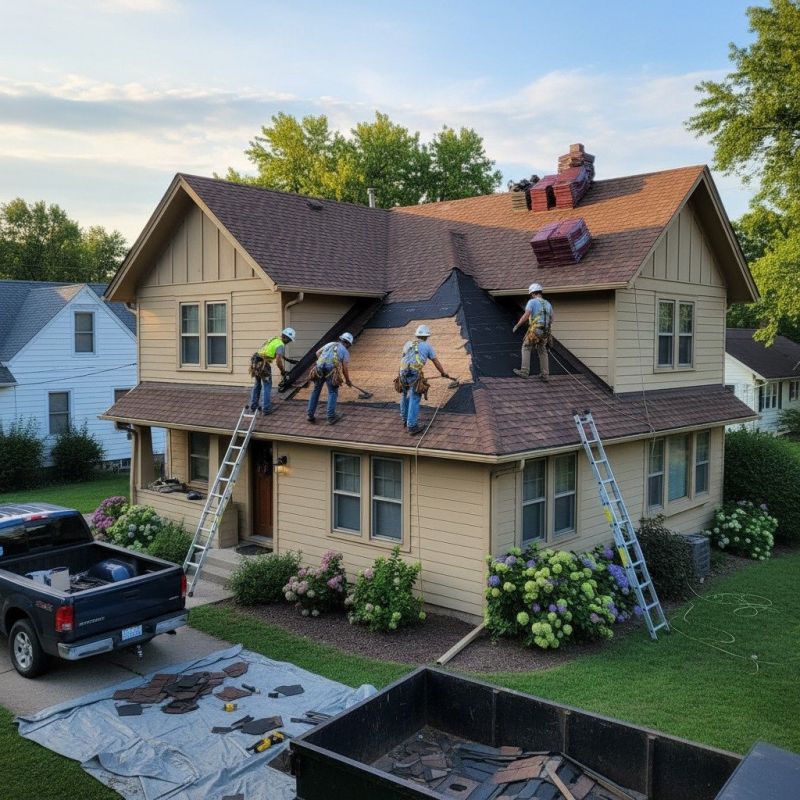 Damaged Roof Replacement in Newtown, CT