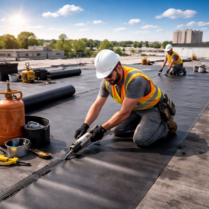Epdm Roof Installation in Bethany, CT