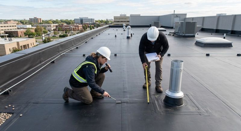 Flat Roof Inspection in New Haven, CT