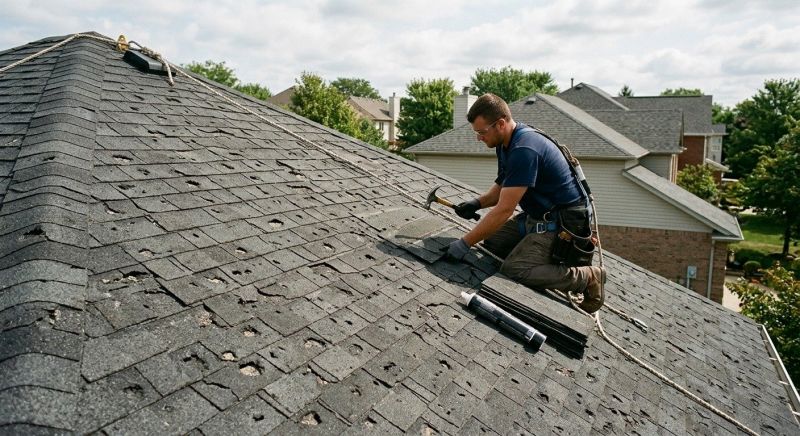 Hail Damage Roof Repair in Oakville, CT
