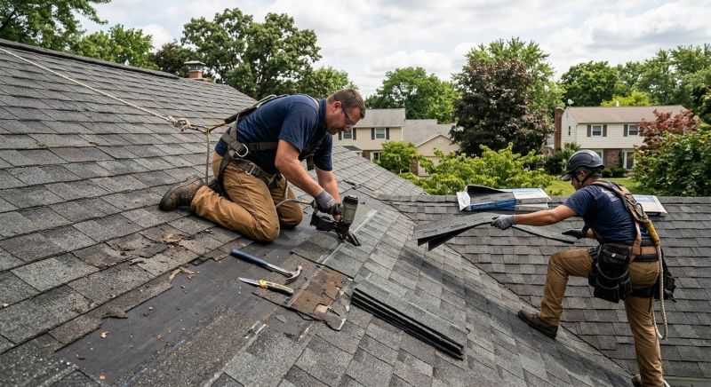 House Roof Repair in Woodbury, CT