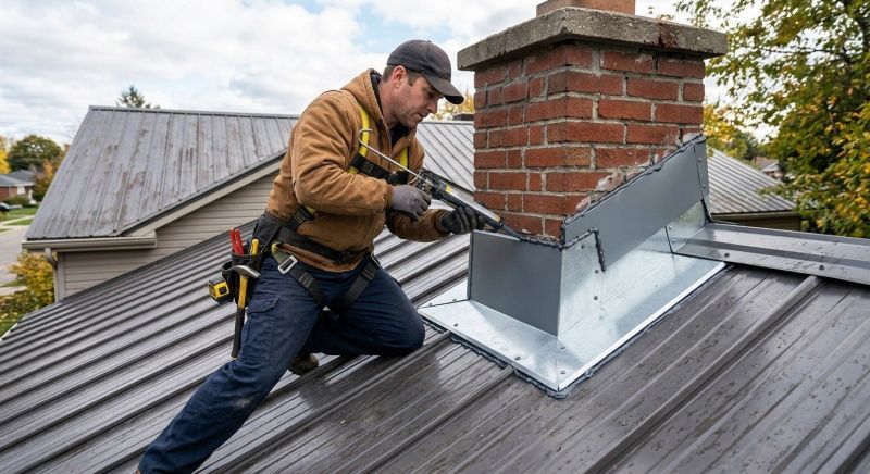 Metal Roof Flashing Repair in New Haven, CT