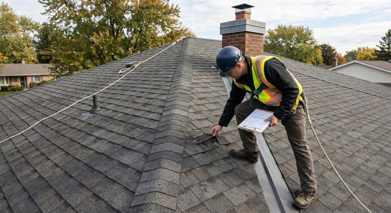 Roof Damage Inspection in Plainville, CT