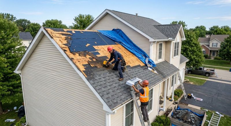 Roof Damage Restoration in Derby, CT
