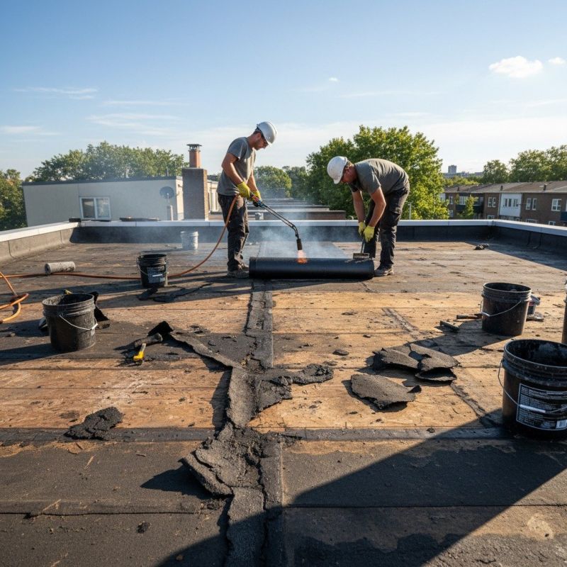 Single Ply Roof Repair in West Haven, CT