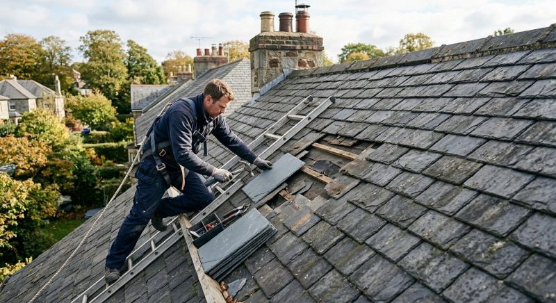 Slate Roof Repair in Haddam, CT