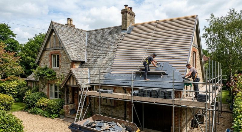 Slate Roof Replacement in Middlebury, CT