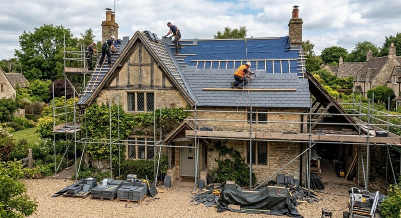 Slate Roof Replacement in Redding, CT