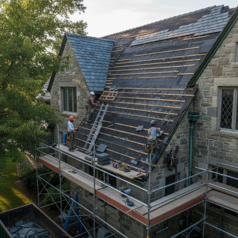 Slate Roof Replacement in Westport, CT