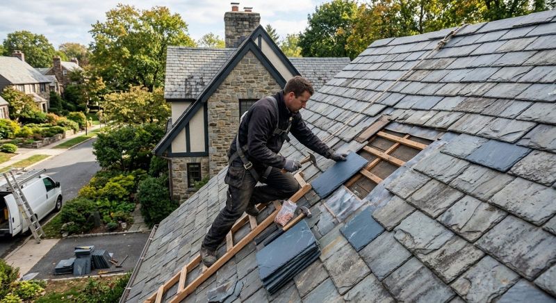 Slate Shingles Repair in Redding, CT