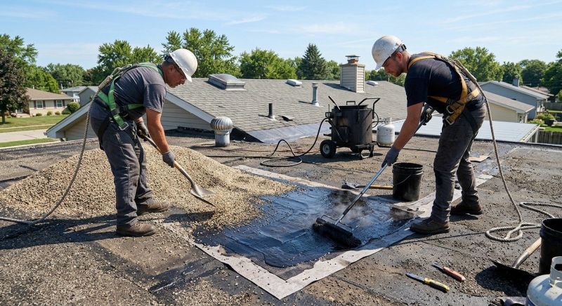 Tar And Gravel Roof Repair in North Branford, CT