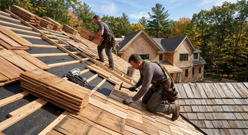 Wood Roofing Installation in Guilford, CT