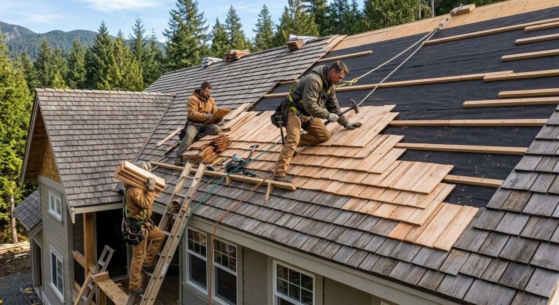 Wood Roofing Installation in Monroe, CT