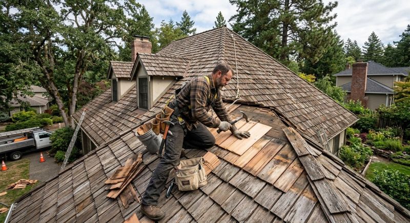 Wood Shake Roof Repair in Clinton, CT
