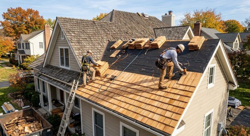 Wood Shake Roof Replacement in Haddam, CT