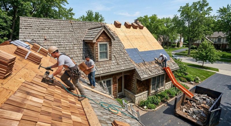 Wood Shake Roof Replacement in Hamden, CT
