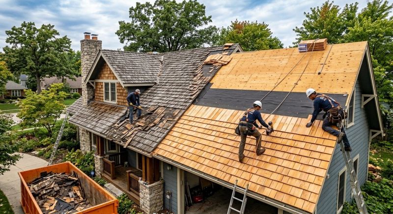 Wood Shake Roof Replacement in New Haven, CT